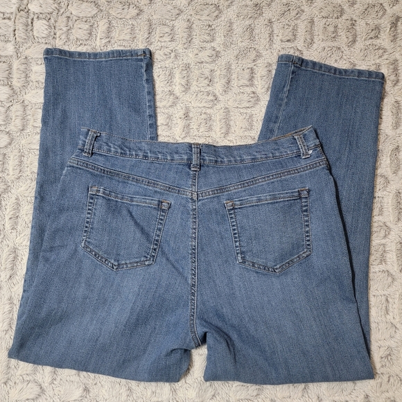 Gloria Vanderbilt Amanda Blue Jeans, Excellent Condition, Women's Size 14 Short - Picture 3 of 9